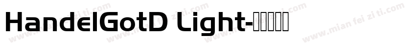 HandelGotD Light字体转换
